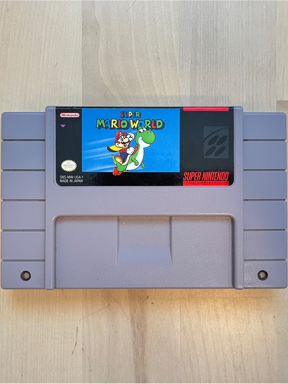 Super Mario World SNES Authentic Tested Working